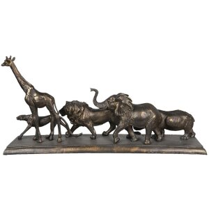Decoración animales 5PR0051 bronce marrón 71x16x34 cm