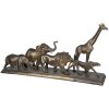 Decoración animales 5PR0051 bronce marrón 71x16x34 cm