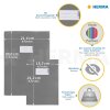 Protector de archivador de papel Herma A4 gris claro