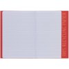 Protector de archivador A4 rojo oscuro