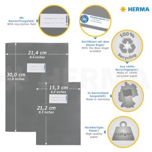 Papel protector de folletos HERMA DIN A4 naranja