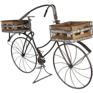 Jardinera Bicicleta 5Y0546 marrón 85x30x58 cm