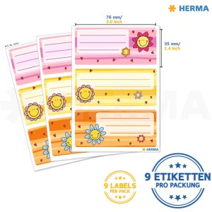 La escuela HERMA etiqueta las caras de las flores