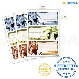 Etiquetas FÚTBOL 3 hojas