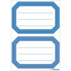 Etiquetas escolares HERMA borde azul neutro 82x55 mm