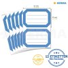 Etiquetas escolares HERMA borde azul neutro 82x55 mm