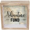 Hucha Adventure Fund 6H1734 marrón 15x5x15 cm