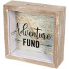 Hucha Adventure Fund 6H1734 marrón 15x5x15 cm