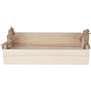Bandeja 6H1762 Natural 37x25x7 cm