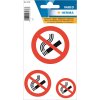 Etiquetas de instrucciones No fumar resistente a la intemperie 1bl.