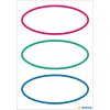 etiquetas escolares herma de tres colores