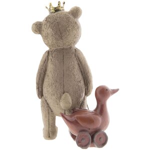 Decoración Oso 6PR2404 marrón 8x7x13 cm