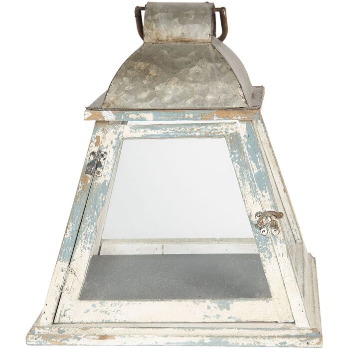 Farol 6Y2954 Blanco envejecido 33x33x37 cm