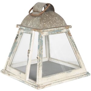 Farol 6Y2954 Blanco envejecido 33x33x37 cm