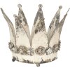 Corona decorativa - Portacandelitas 6Y2955 Blanco envejecido Ø 33x24 cm (2)