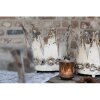 Corona decorativa - Portacandelitas 6Y2955 Blanco envejecido Ø 33x24 cm (2)