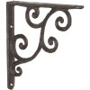 Rejilla decorativa 6Y3024 marrón 14x14x2 cm