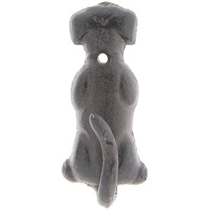 Gancho de pared Perro 6Y3046 marrón 5x4x10 cm