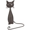 Toallero de Huésped Gato 6Y3175 marrón 19x9x28 cm
