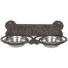 Comedero para animales 6Y3203 negro - marrón 39x18x12 cm