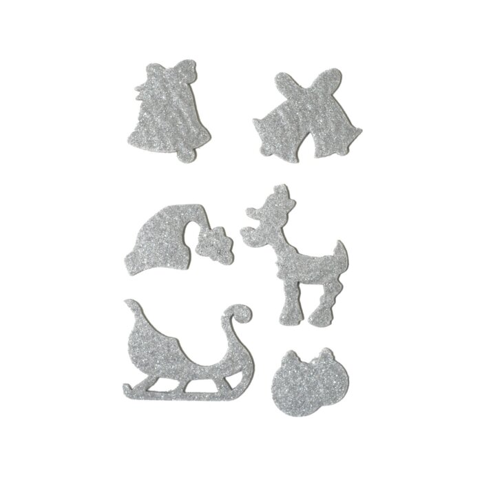 HERMA MAGIC pegatinas Navidad símbolos purpurina fieltro