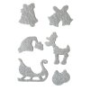 HERMA MAGIC pegatinas Navidad símbolos purpurina fieltro