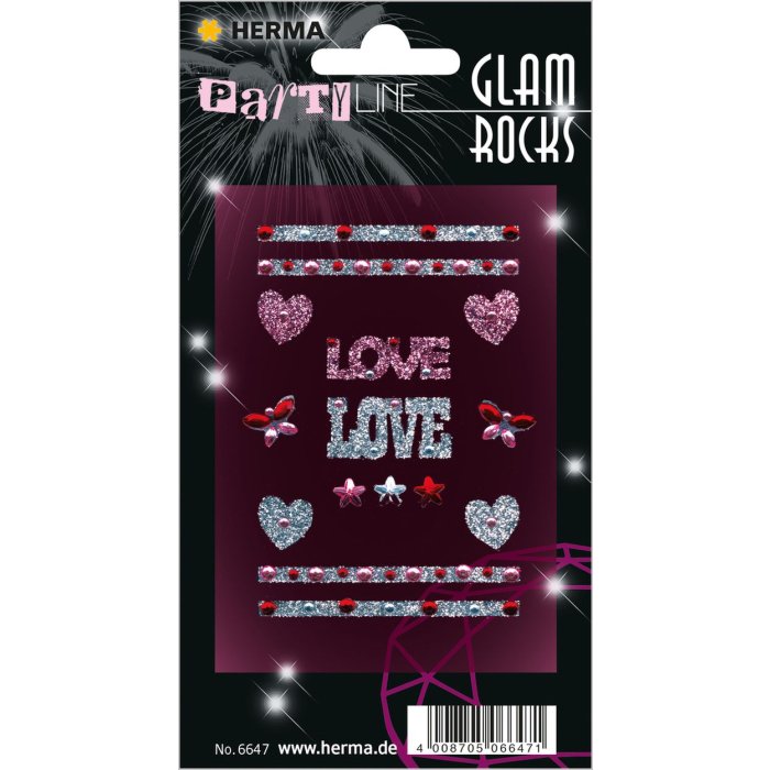 Pegatina para móvil HERMA Glam Rocks Love