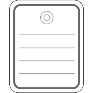 Etiqueta para mercancía en piezas 40x50 mm con...