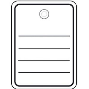 Etiqueta para mercancía en piezas 40x50 mm con...