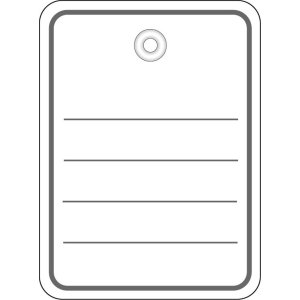 Etiqueta para mercancía en piezas 48x65 mm con...