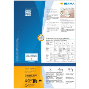 Etiqueta resistente al desgarro A4 52,5x93,5 mm papel...
