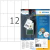 Etiqueta resistente al desgarro A4 52,5x93,5 mm papel blanco-lámina-papel perforado no adhesivo 1200 unid.