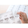 Etiqueta resistente al desgarro A4 52,5x93,5 mm papel blanco-lámina-papel perforado no adhesivo 1200 unid.