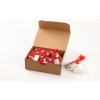 Etiquetas colgantes HERMA blancas con hilo rojo 25x38 mm