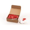 1000 etiquetas colgantes con hilo rojo 32x50 mm