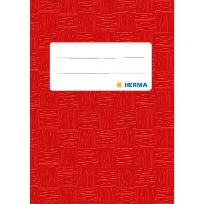 Protector de cuadernillos HERMA DIN A6 rojo forrado