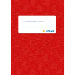 Protector de cuadernillos HERMA DIN A6 rojo forrado