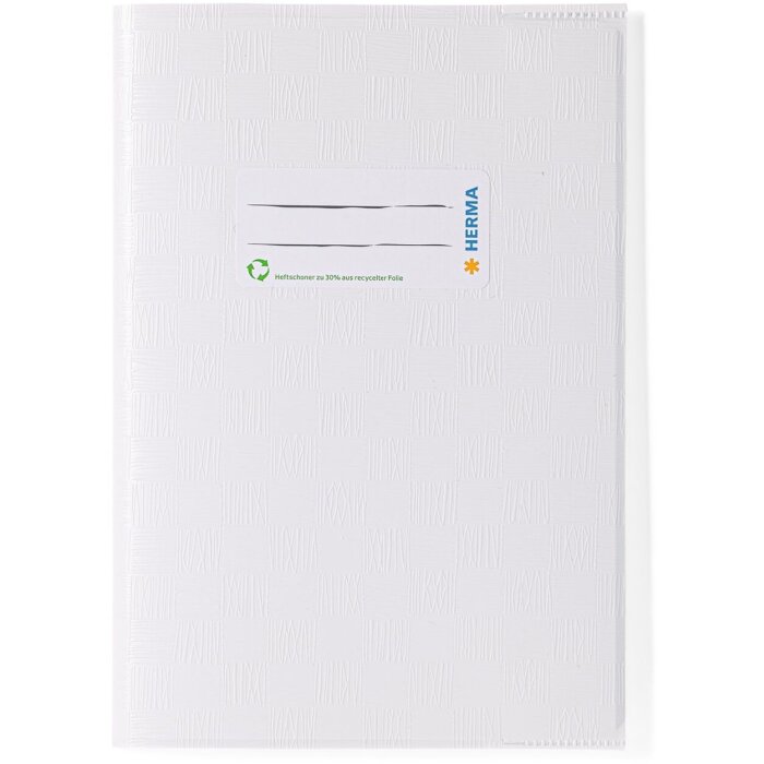 Portada cuaderno PP A5 forrado-blanco