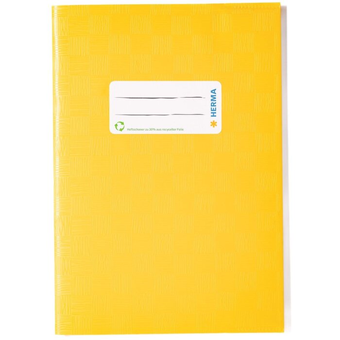 Portada cuaderno PP A5 forrado-amarillo