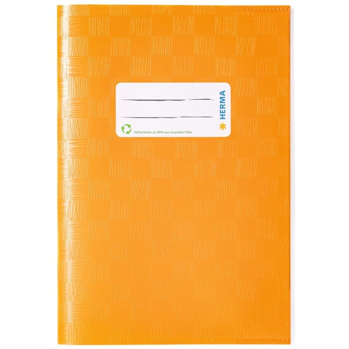Portada cuaderno PP A5 forrado-naranja
