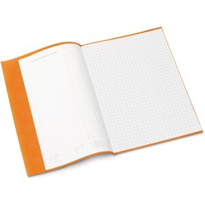 Portada cuaderno PP A5 forrado-naranja