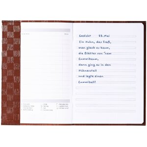 Portada cuaderno PP A5 forrado-marrón