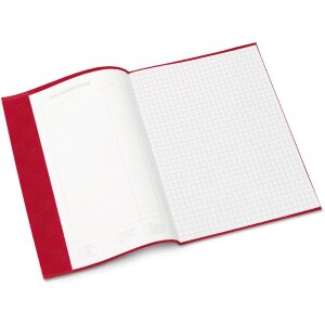 Portada cuaderno PP A5 forrado-rojo vino