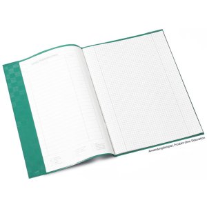 Portada cuaderno PP A4 forrado-verde oscuro