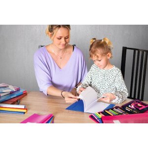 Cubierta de cuaderno de ejercicios pp a4 cubierta-rosa