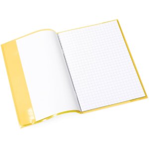 Portada cuaderno PP A5 transparente-amarillo
