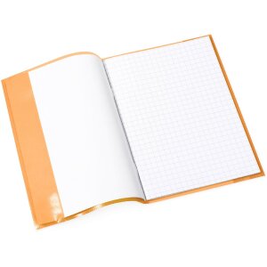 Portada cuaderno PP A5 transparente-naranja