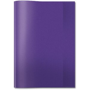 Portada cuaderno PP A4 transparente-morado