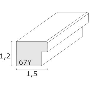 S67YV Marco madera gris 10 cm a 20 cm