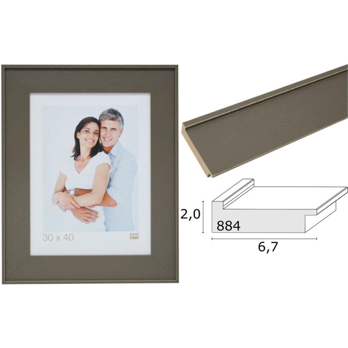 Portarretratos madera de topo S884S